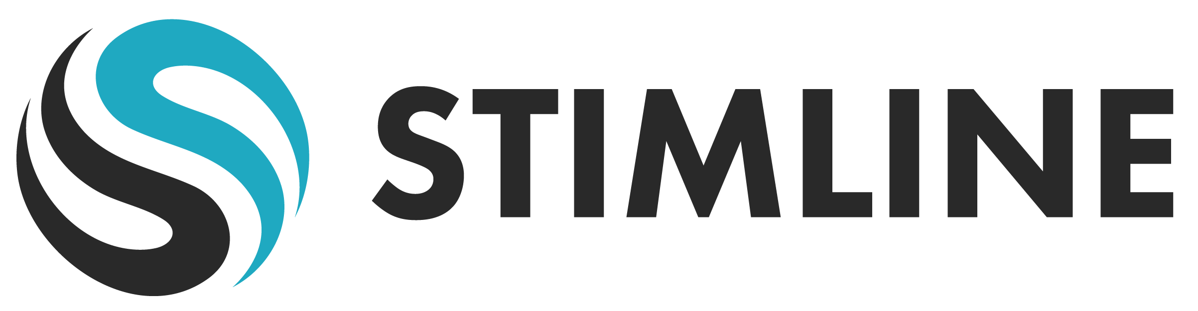 Stimline logo - black and blue